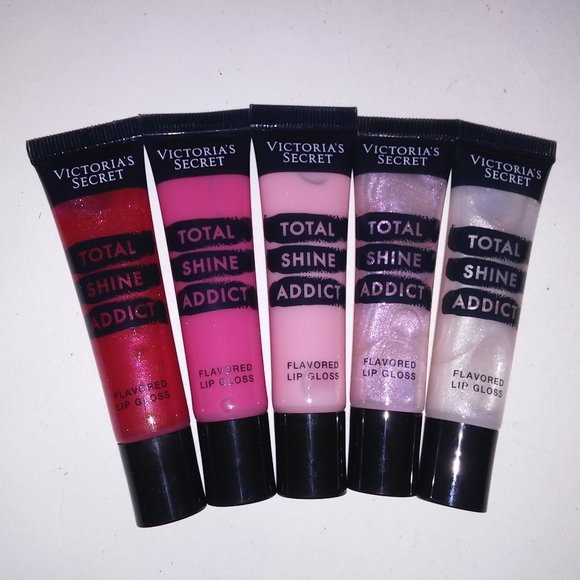 Victoria's Secret Other - Set of 5 Victoria Secret Lip Gloss Total Shine Addict Cherry Bomb Love Berry Can